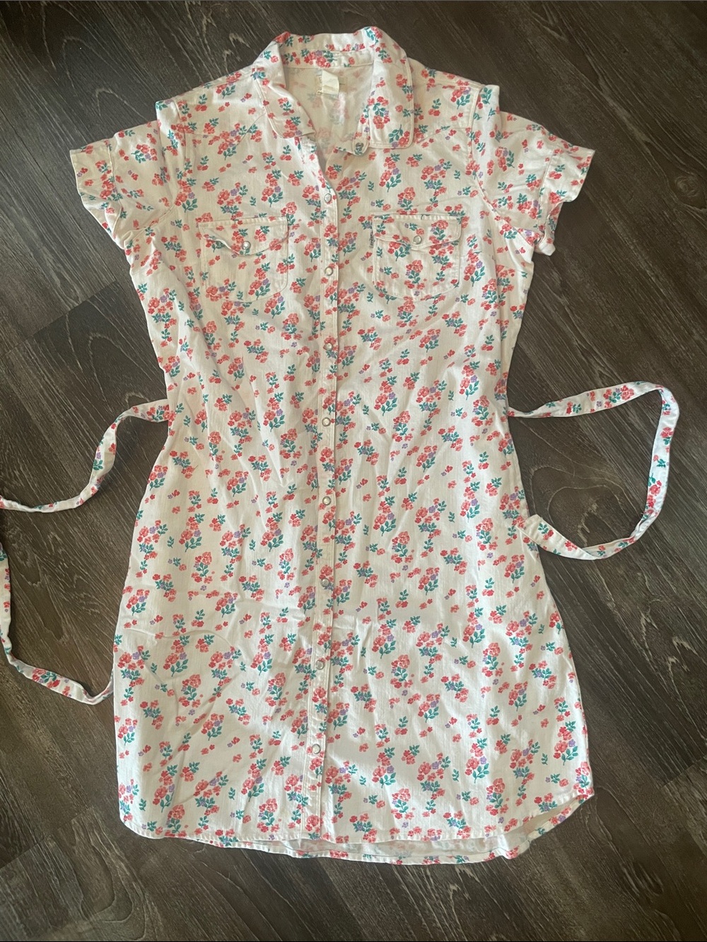 Levi’s Denim Button-Front Shirt Dress
